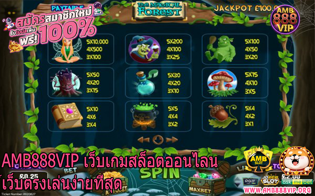 AMB888VIP เว็บเกมสล็อตออนไลน์เว็บตรงเล่นง่ายที่สุด